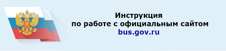 Работа с официальным сайтом bus.gov.ru