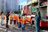 Тренировочные учения по пожарно-спасательной тематике «Школа юного пожарного»