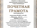 Наши почётные грамоты в первенстве по плаванию «Янтарный Дельфинчик»
