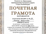 Наши почётные грамоты в первенстве по плаванию «Янтарный Дельфинчик»