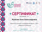 Участие сотрудников детского сада  в Большом этнографическом диктанте - 2021